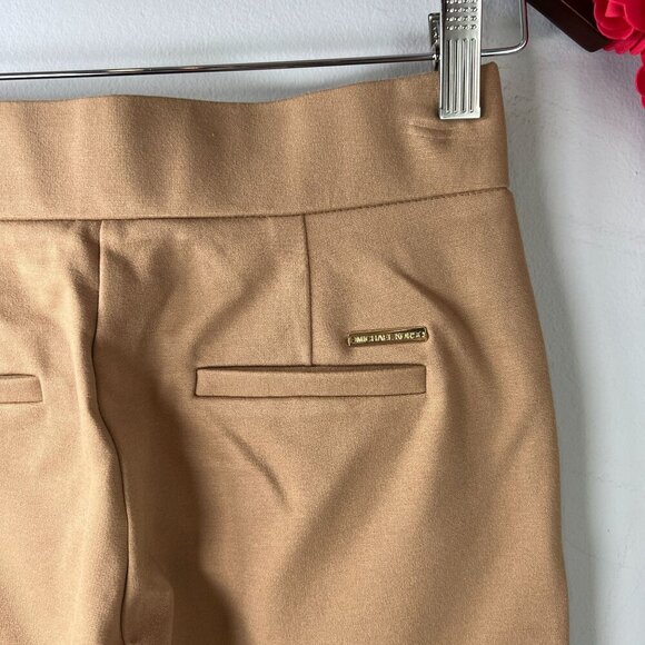 Michael Michael Kors PETITE Women's Zip-Pocket Pull-on Trousers PXS Dark Camel - Picture 5 of 13